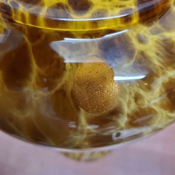 AZZURRA VETRERIA ARTISTICA Metallic Copper Spot Glass Vase - Picture 7 of 9